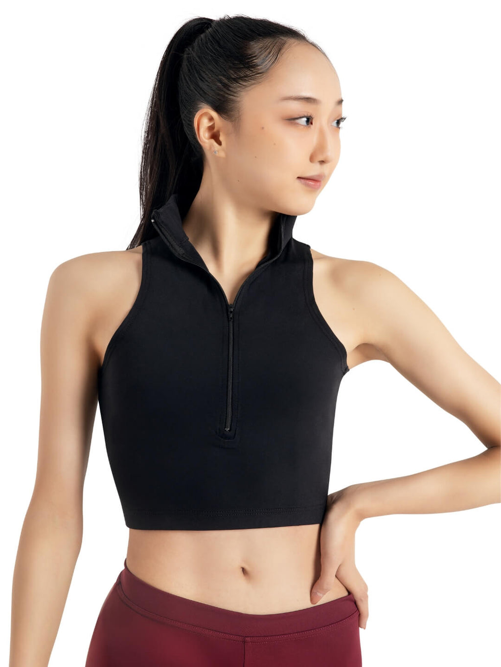 Team Basics Mock Neck Top