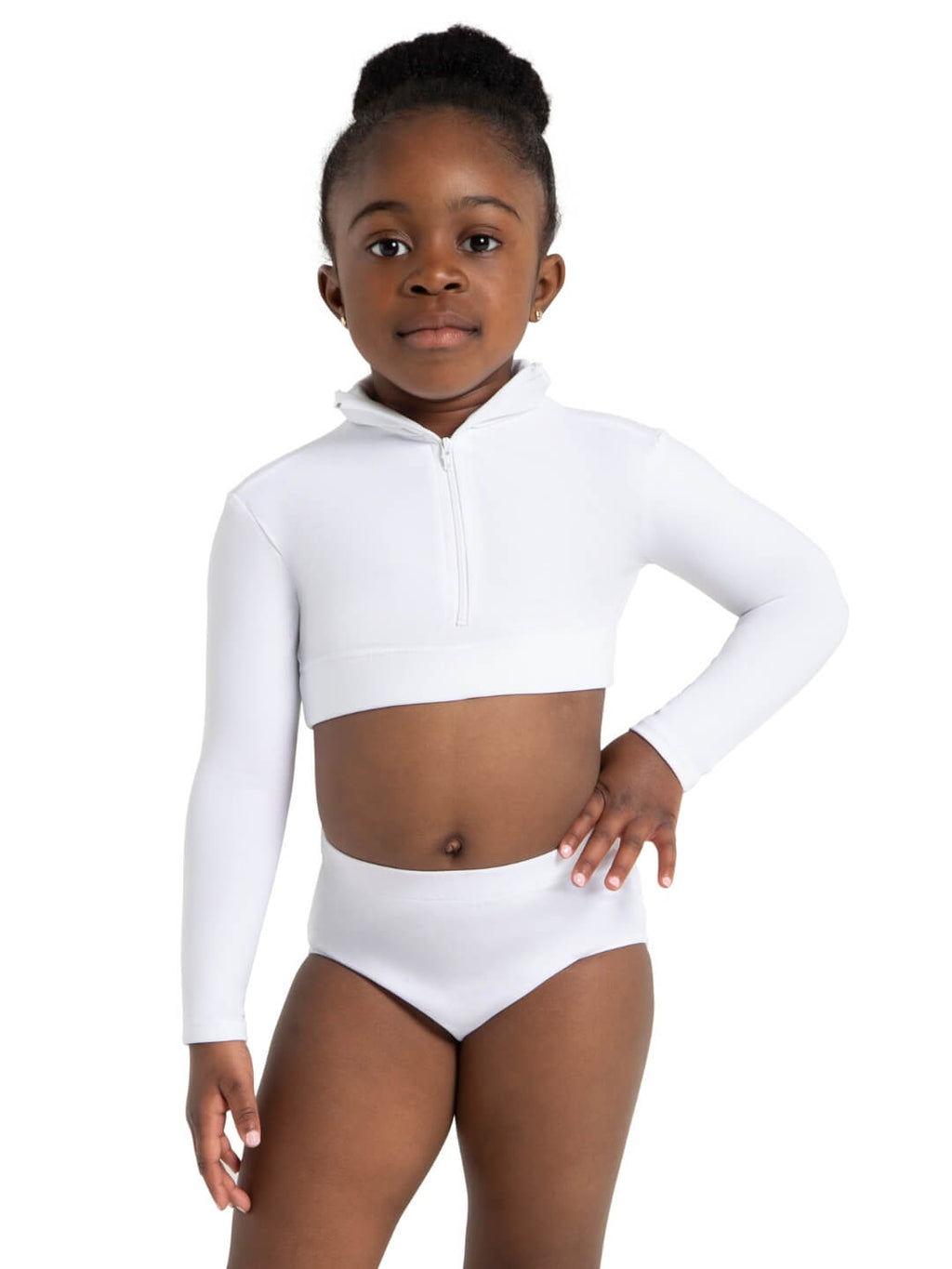Turtleneck Long Sleeve Top - Girls
