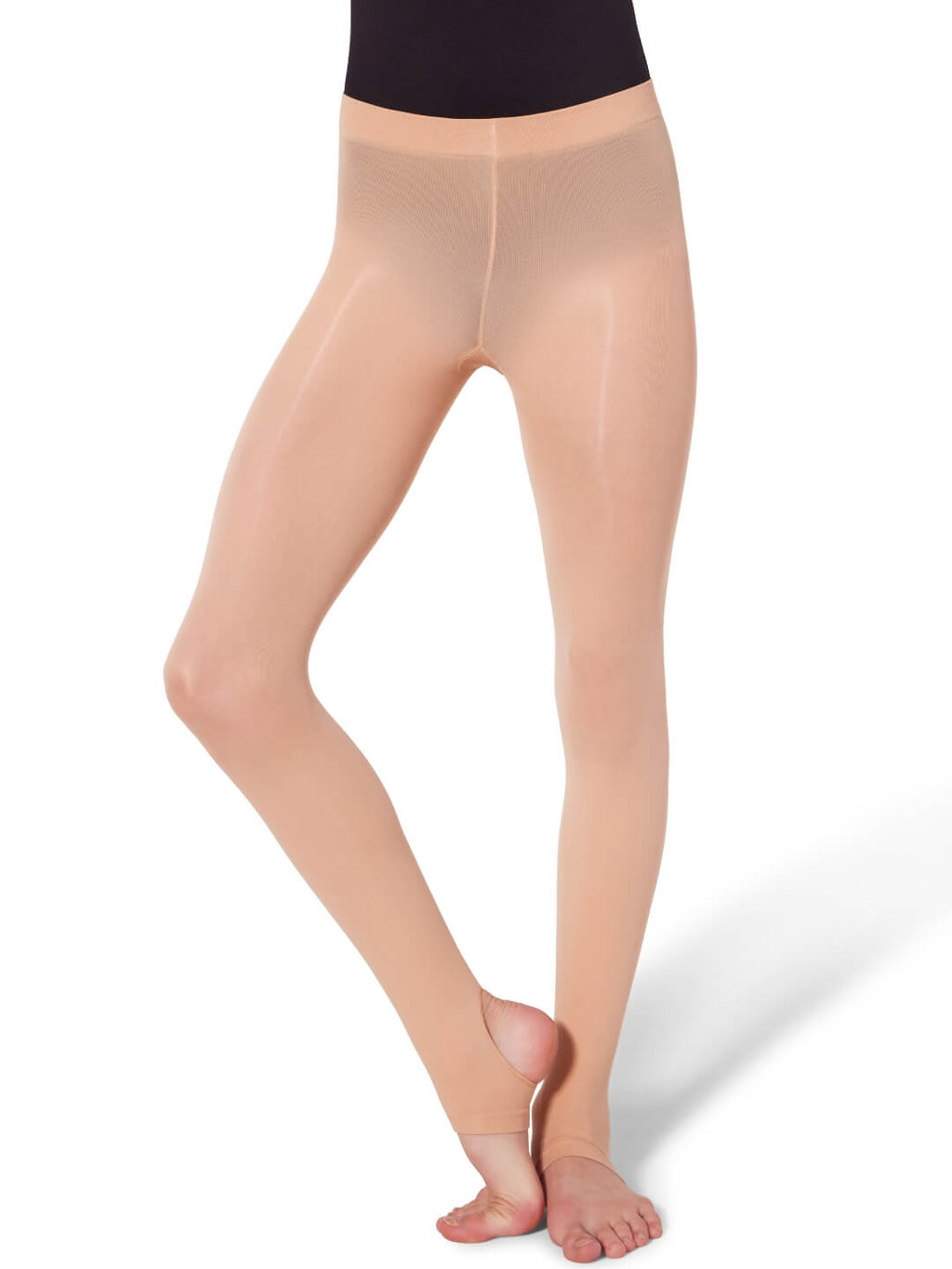 Ultra Soft Self Knit Waistband Stirrup Tight - Girls